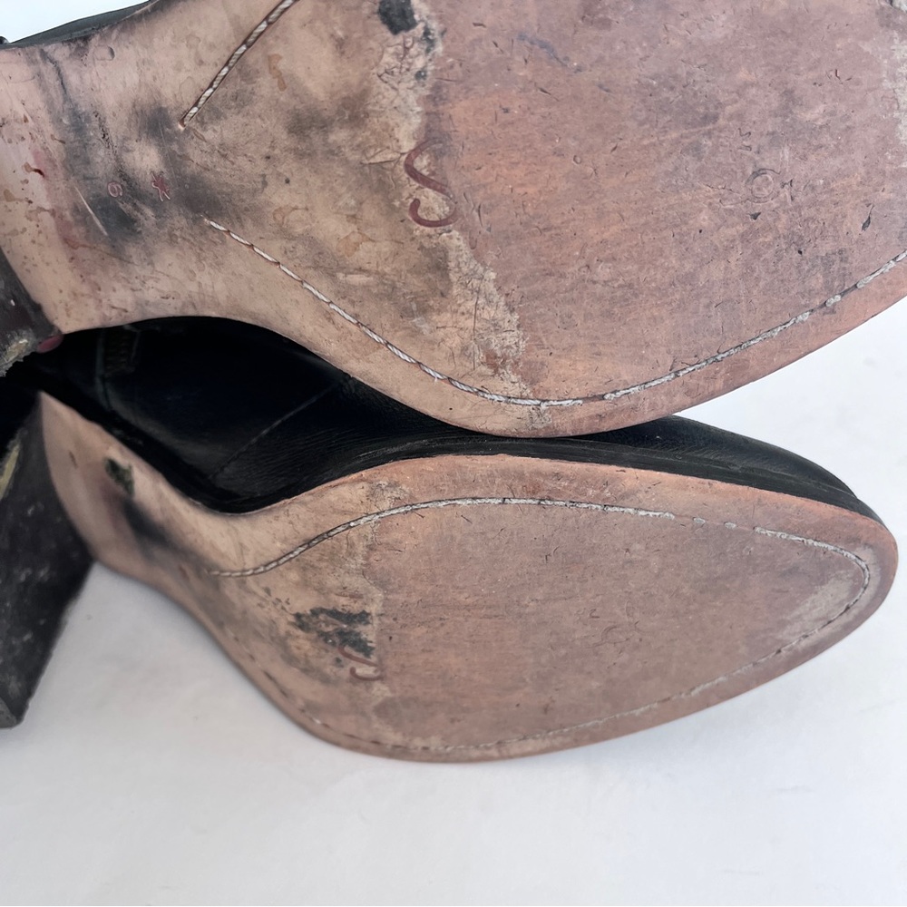 Splendid Black Leather Ankle Boots Size 9.5 - Picture 9 of 11